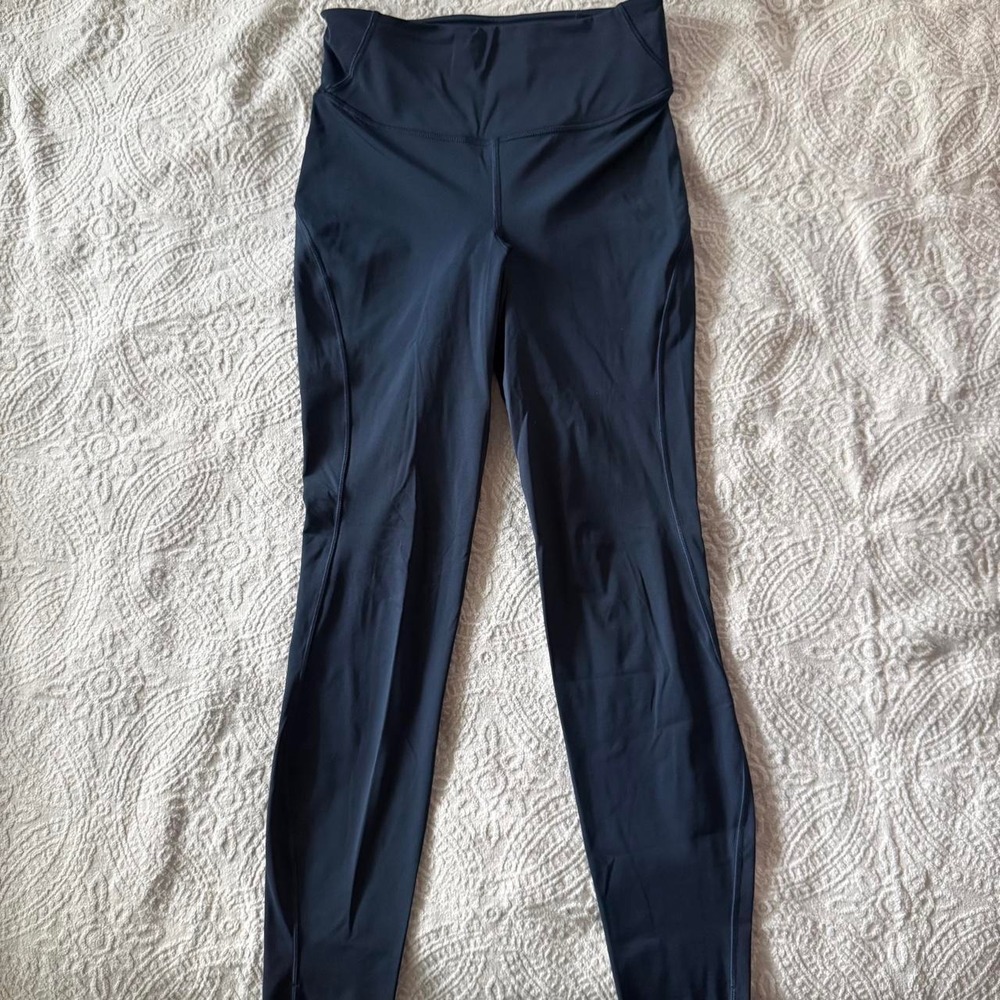 Lululemon Base Pace High Rise Leggings in Navy Blue